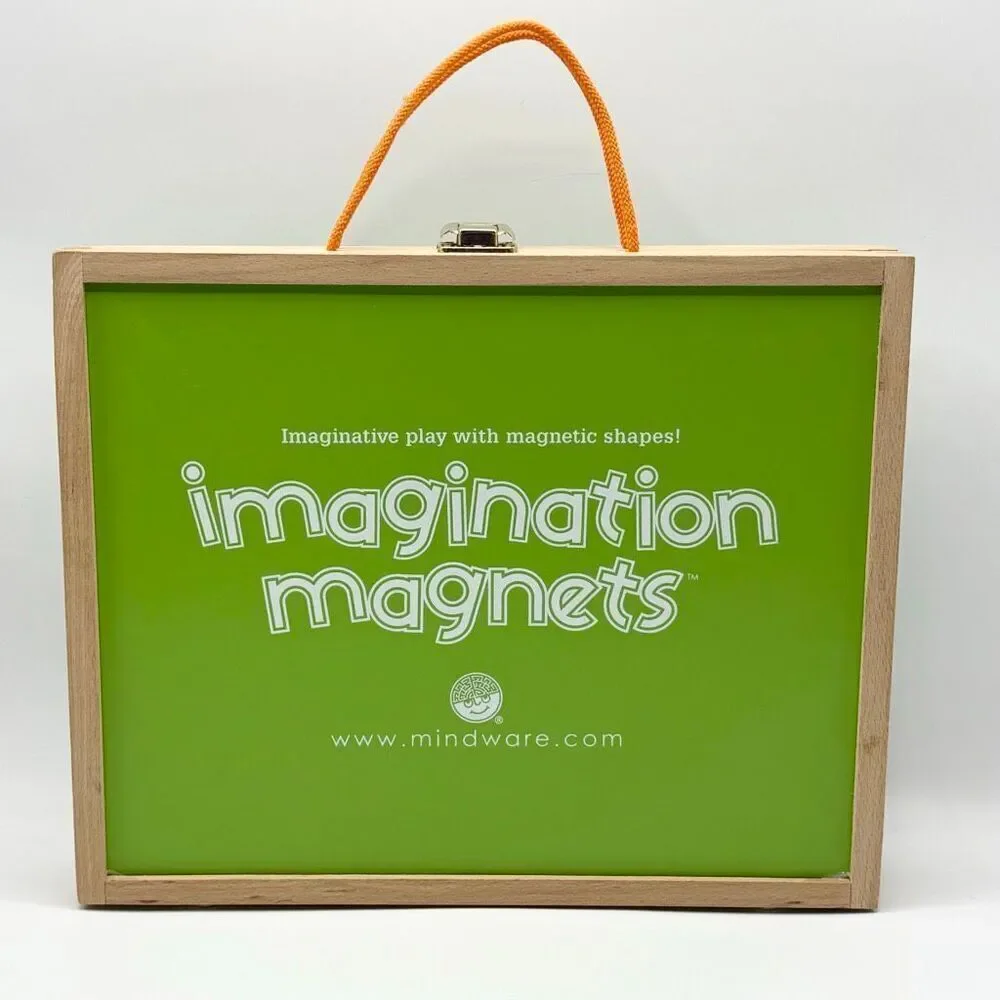 Mindware Imagination Magnets Complete Set Clean 42 Magnets, 10+ cards Plus Case